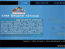 Tablet Screenshot of omshantigroup.com